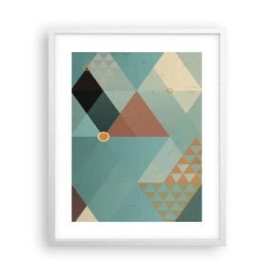 Poster in een witte lijst - Eenheid van veelheid, veelheid van eenheid - 40x50 cm