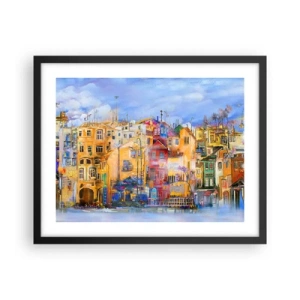 Poster in een zwarte lijst - Wij zijn samen - 50x40 cm