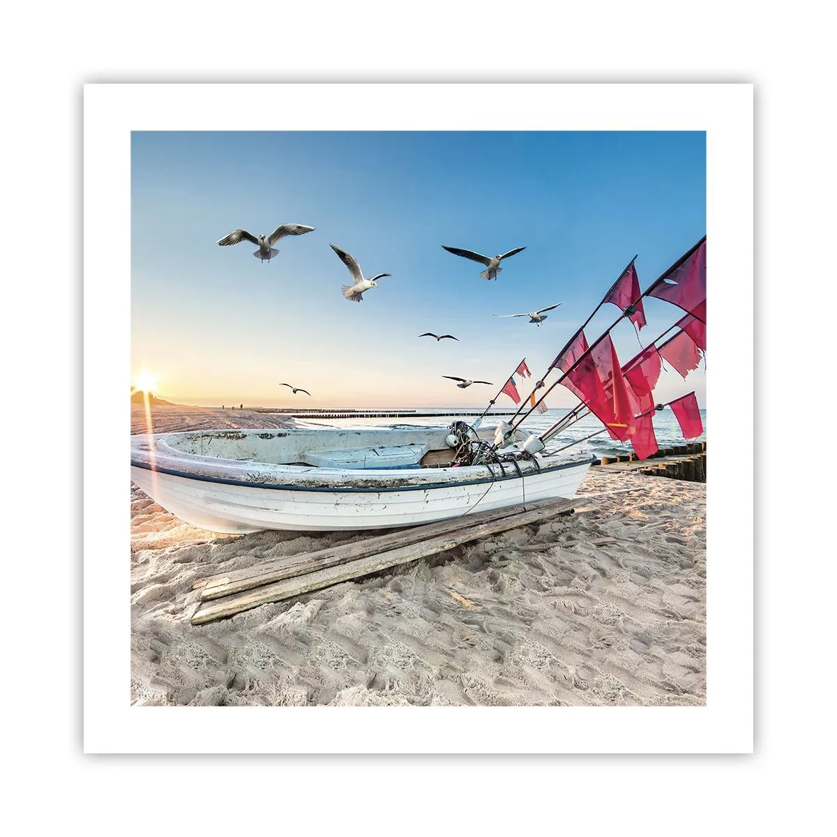 Poster - Een welverdiende rust - 50x50 cm