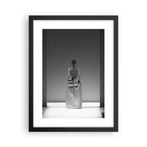 Poster in een zwarte lijst - Verfijnde eenvoud - 30x40 cm