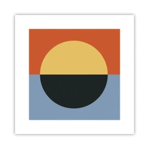 Poster - Een compositie van warmte en koelte - 30x30 cm