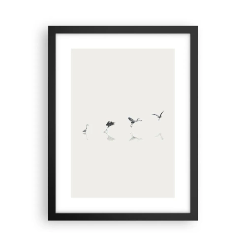 Poster in een zwarte lijst - Vier eenvoudige stappen - 30x40 cm