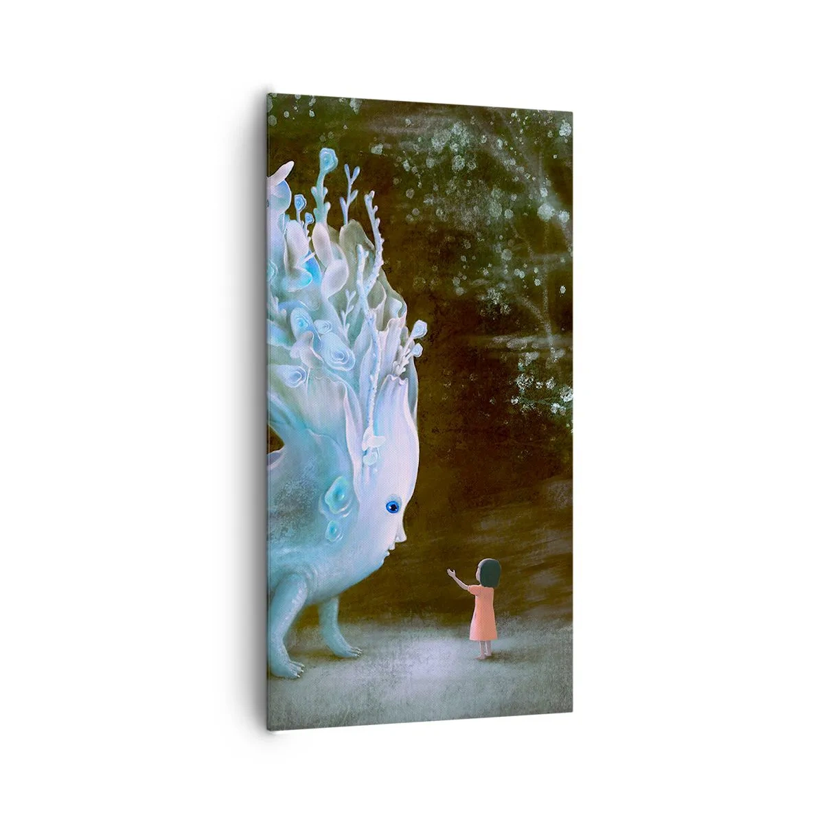 Schilderen op canvas - Fantastische ontmoeting - 65x120 cm