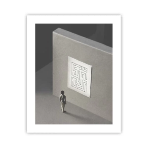 Poster - Maar waar ben ik? - 40x50 cm