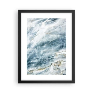 Poster in een zwarte lijst - Ijs wereld - 30x40 cm