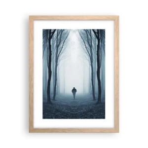 Een poster in een licht eiken lijst - En alles is eenvoudig en duidelijk - 30x40 cm