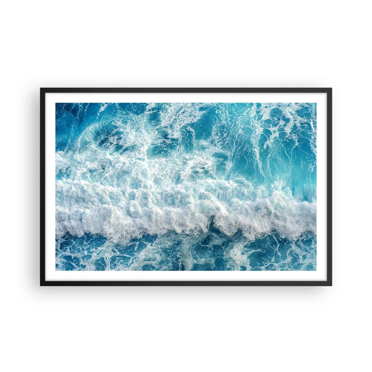 Poster in een zwarte lijst - Vrolijk en springend - 91x61 cm