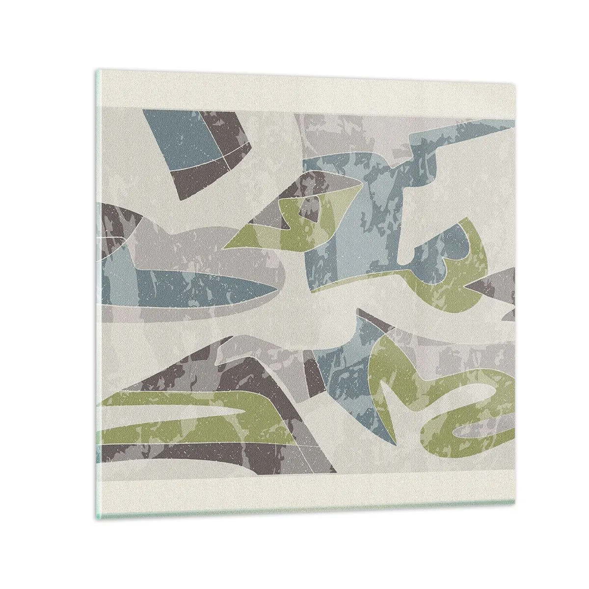 Schilderen op glas - Compositie achter het glas - 70x70 cm