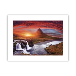 Poster - Een zicht op Midden-aarde - 40x30 cm