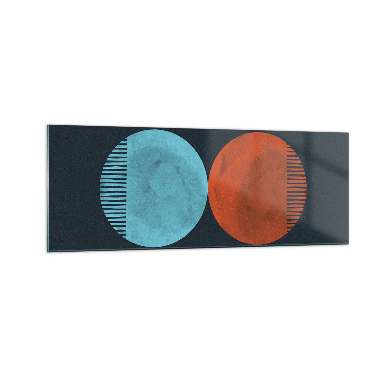 Schilderen op glas - Alleen geometrie? - 140x50 cm