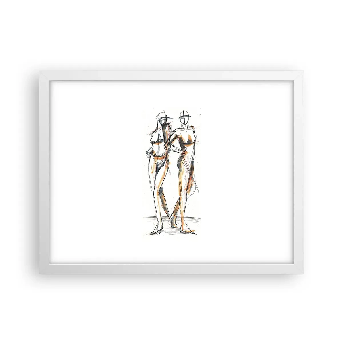 Poster in een witte lijst - Een studie van genade - 40x30 cm