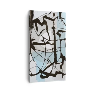 Schilderen op canvas - Toch blauw - 45x80 cm