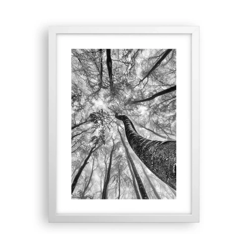 Poster in een witte lijst - Race naar het licht - 30x40 cm