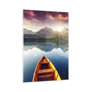 Schilderen op glas - Niets tegen de natuur - 50x70 cm