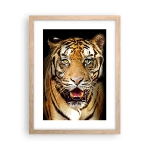 Een poster in een licht eiken lijst - Wildheid in het hart - 30x40 cm