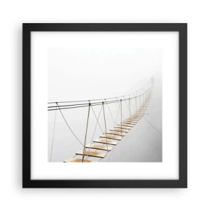 Poster in een zwarte lijst - Waar zal het je brengen? - 30x30 cm