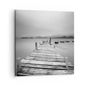 Schilderen op canvas - Achter bergen en zeeën - 60x60 cm