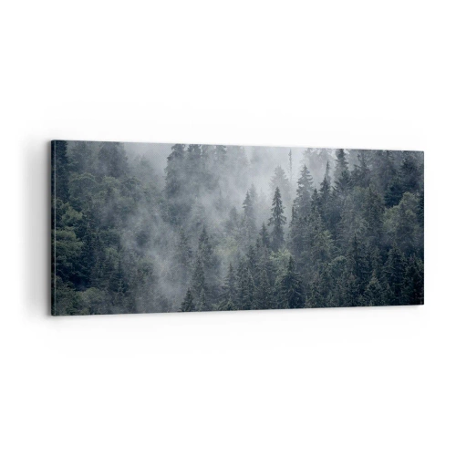 Schilderen op canvas - Bos dageraad - 100x40 cm