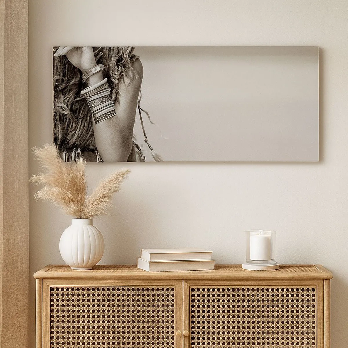 Schilderen op canvas - Waarom een meisje - 100x40 cm