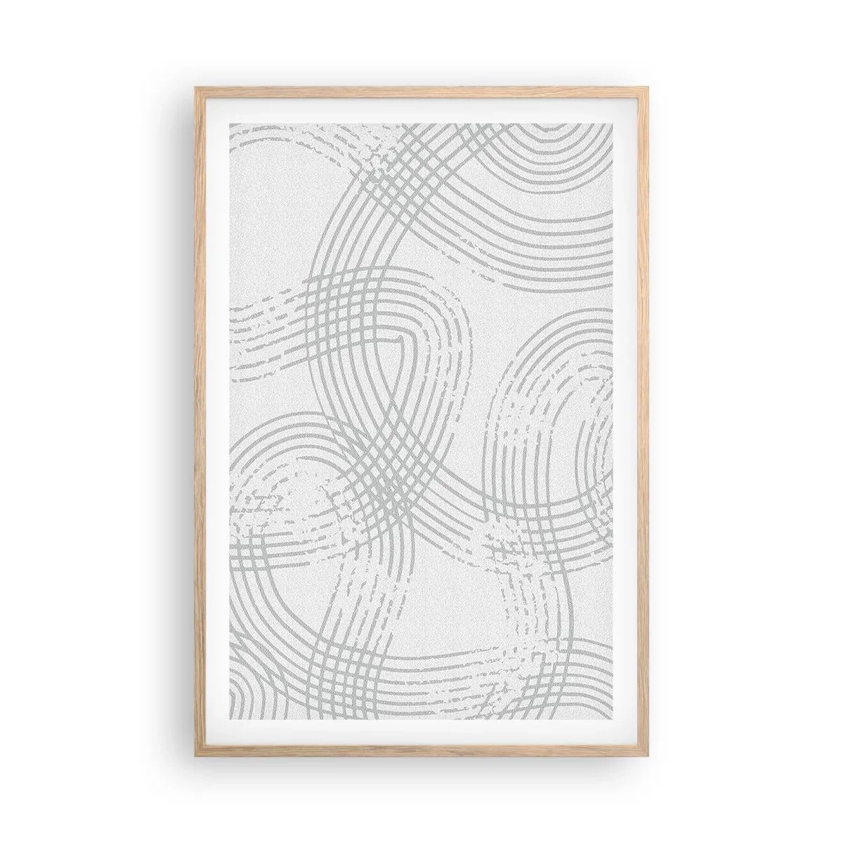 Een poster in een licht eiken lijst - Er is geen rechte weg - 61x91 cm