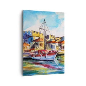 Schilderen op canvas - Regenboogmiddag - 50x70 cm