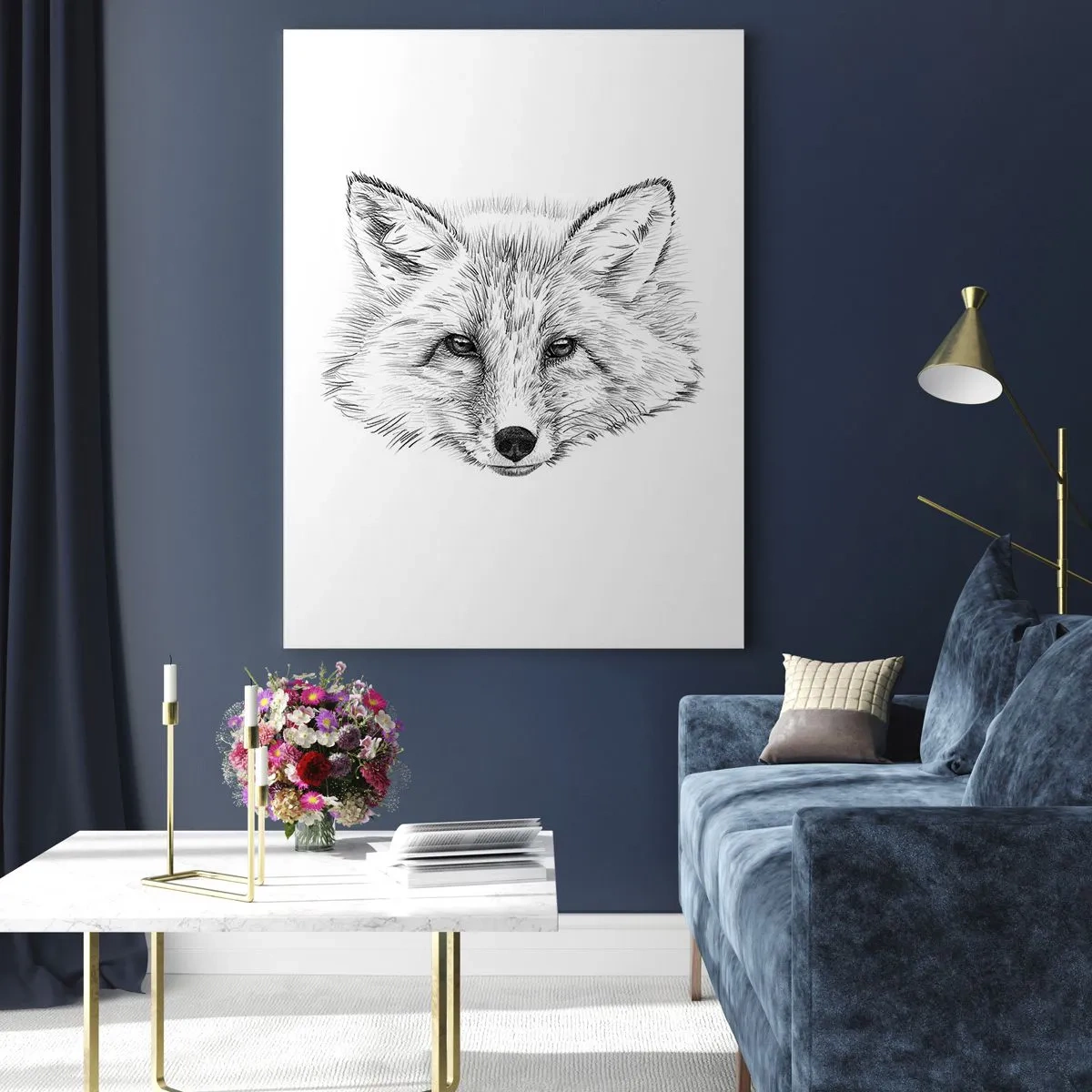 Schilderen op glas - Kunnen deze ogen liegen? - 80x120 cm