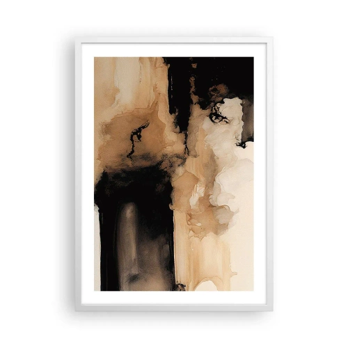 Poster in een witte lijst - Intrigerende abstractie - 50x70 cm