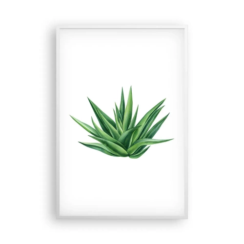 Poster in een witte lijst - Groen – kracht – leven - 61x91 cm