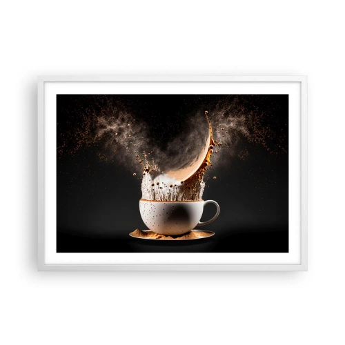 Poster in een witte lijst - Een explosie van smaak - 70x50 cm