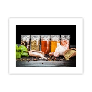 Poster - Zodat het leven smaak heeft - 40x30 cm