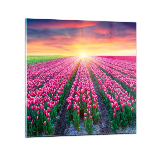 Schilderen op glas - Beautyfarm - 70x70 cm