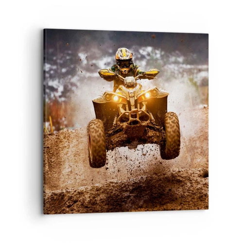 Schilderen op canvas - No risk no fun - 70x70 cm