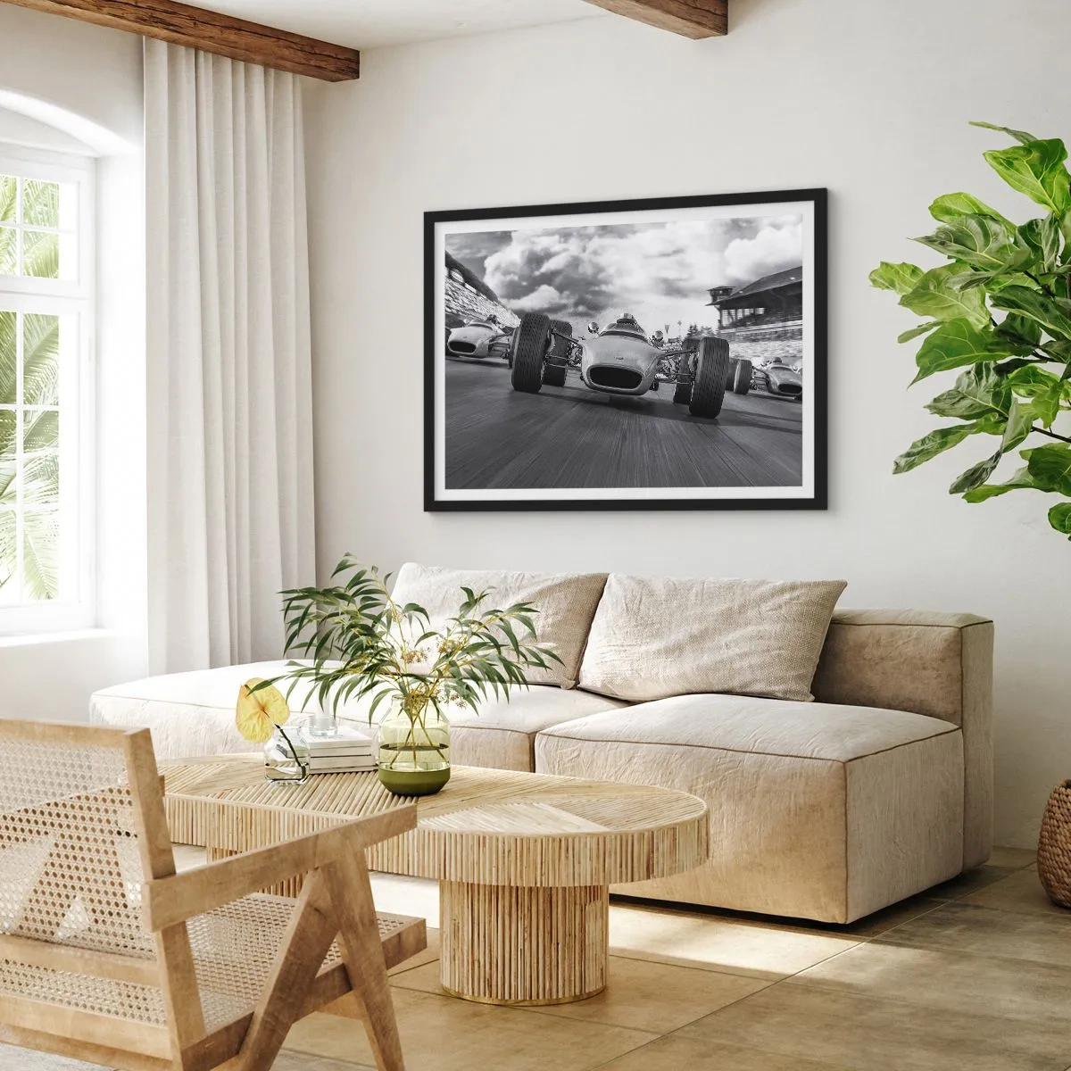 Poster in een zwarte lijst - Er is kracht! - 70x50 cm