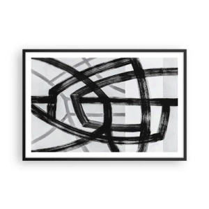 Poster in een zwarte lijst - Diepte opbouwen - 91x61 cm