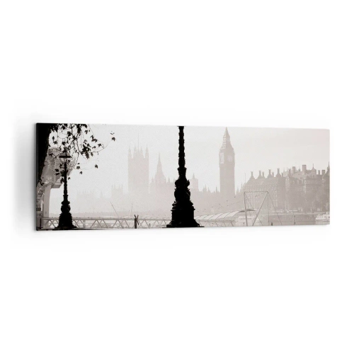 Schilderen op canvas - Ochtend in Londen - 160x50 cm