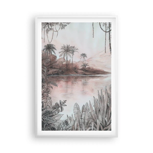 Poster in een witte lijst - Een 19e-eeuws ontdekkingsdagboek - 61x91 cm