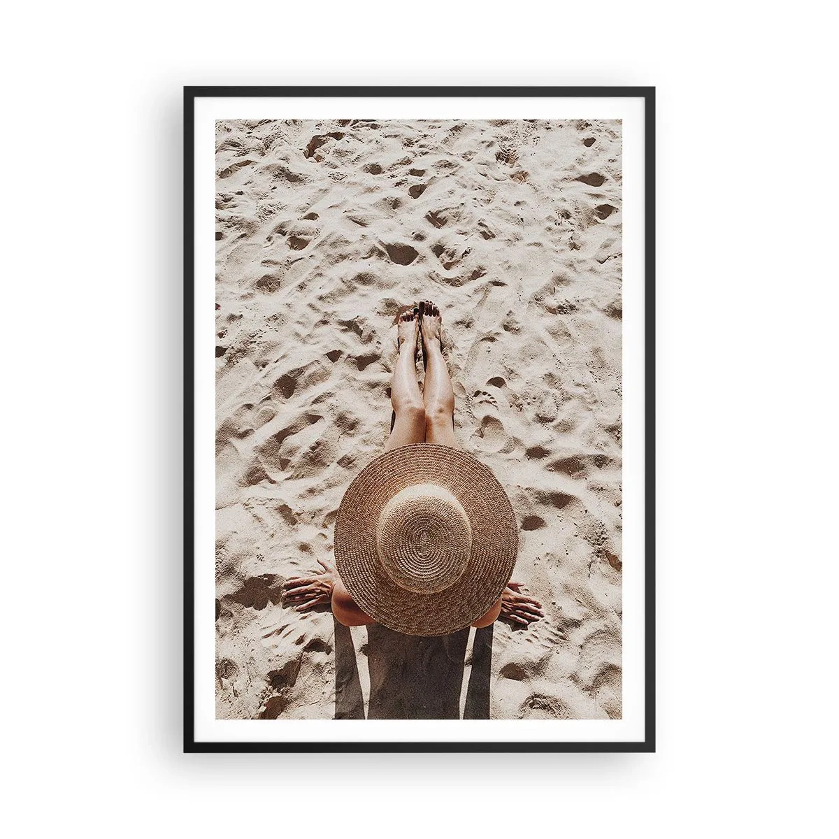Poster in een zwarte lijst - De perfecte tijd - 70x100 cm
