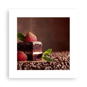 Poster - Het leven is zoet - 30x30 cm