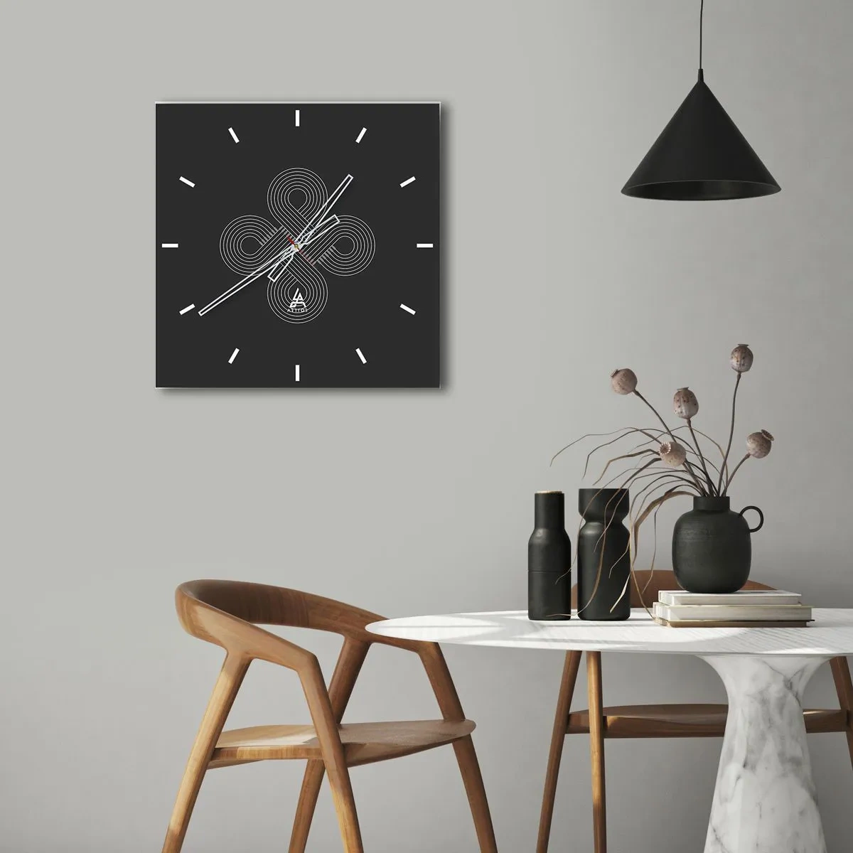 Wandklok - Klok - In de Keltische geest - 30x30 cm