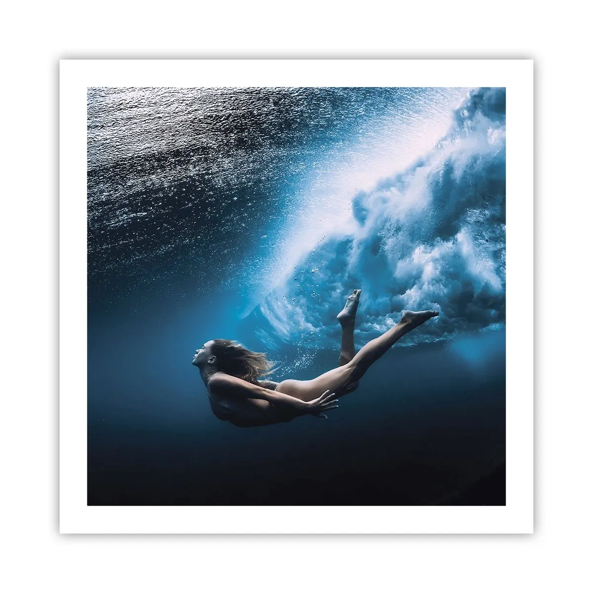 Poster - Een moderne zeemeermin - 60x60 cm