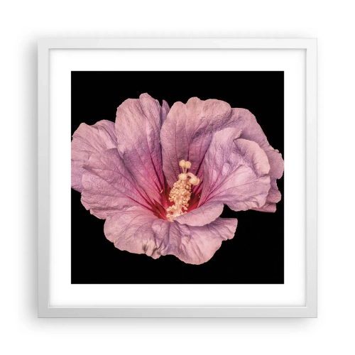 Poster in een witte lijst - Recht in het hart - 40x40 cm