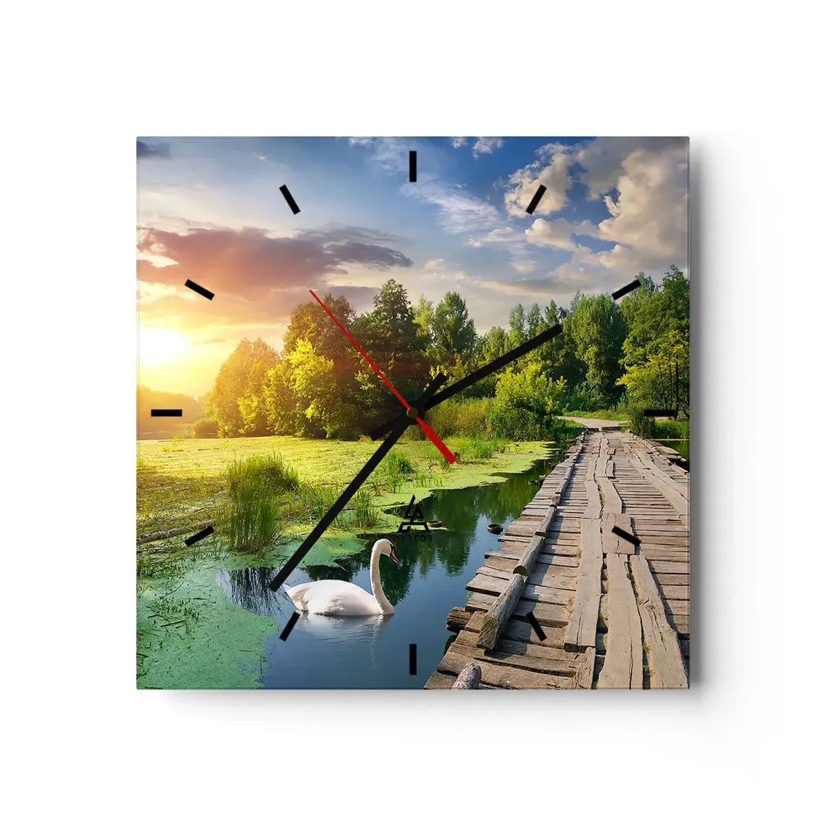 Wandklok - Klok - Zomer, zomer overal - 40x40 cm