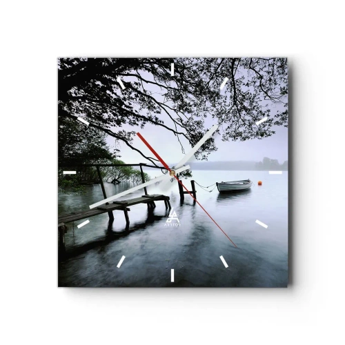 Wandklok - Klok - Je bent al aan het rusten - 40x40 cm