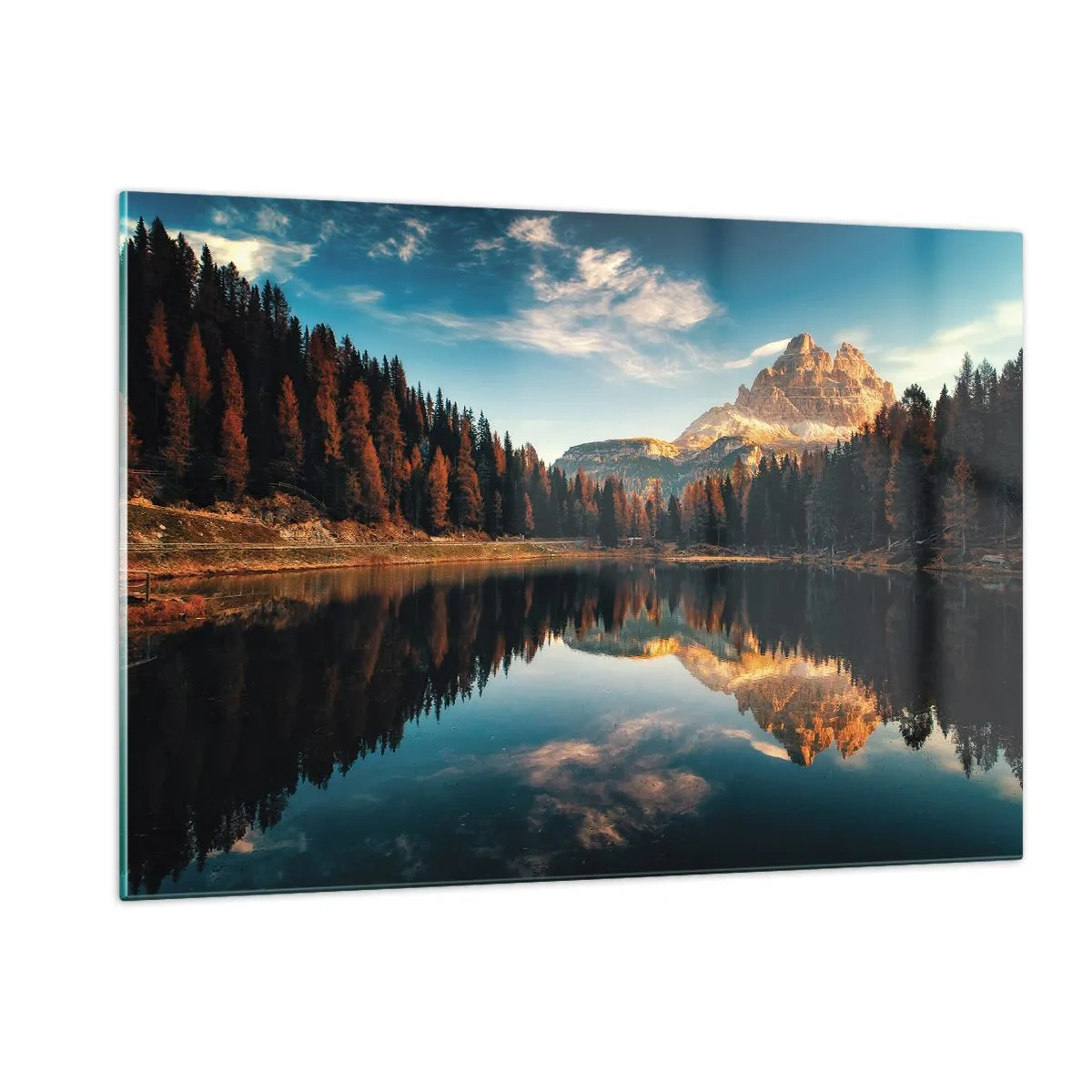 Schilderen op glas - Dubbel landschap - 120x80 cm