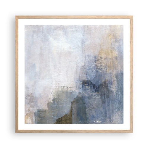 Een poster in een licht eiken lijst - Kleurtonen en akkoorden - 60x60 cm