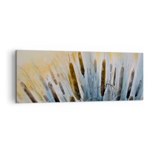 Schilderen op canvas - De kou van het water, de hitte van de zon - 140x50 cm