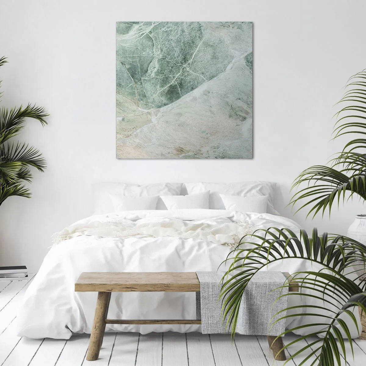 Schilderen op canvas - De nobele kou van steen - 50x50 cm