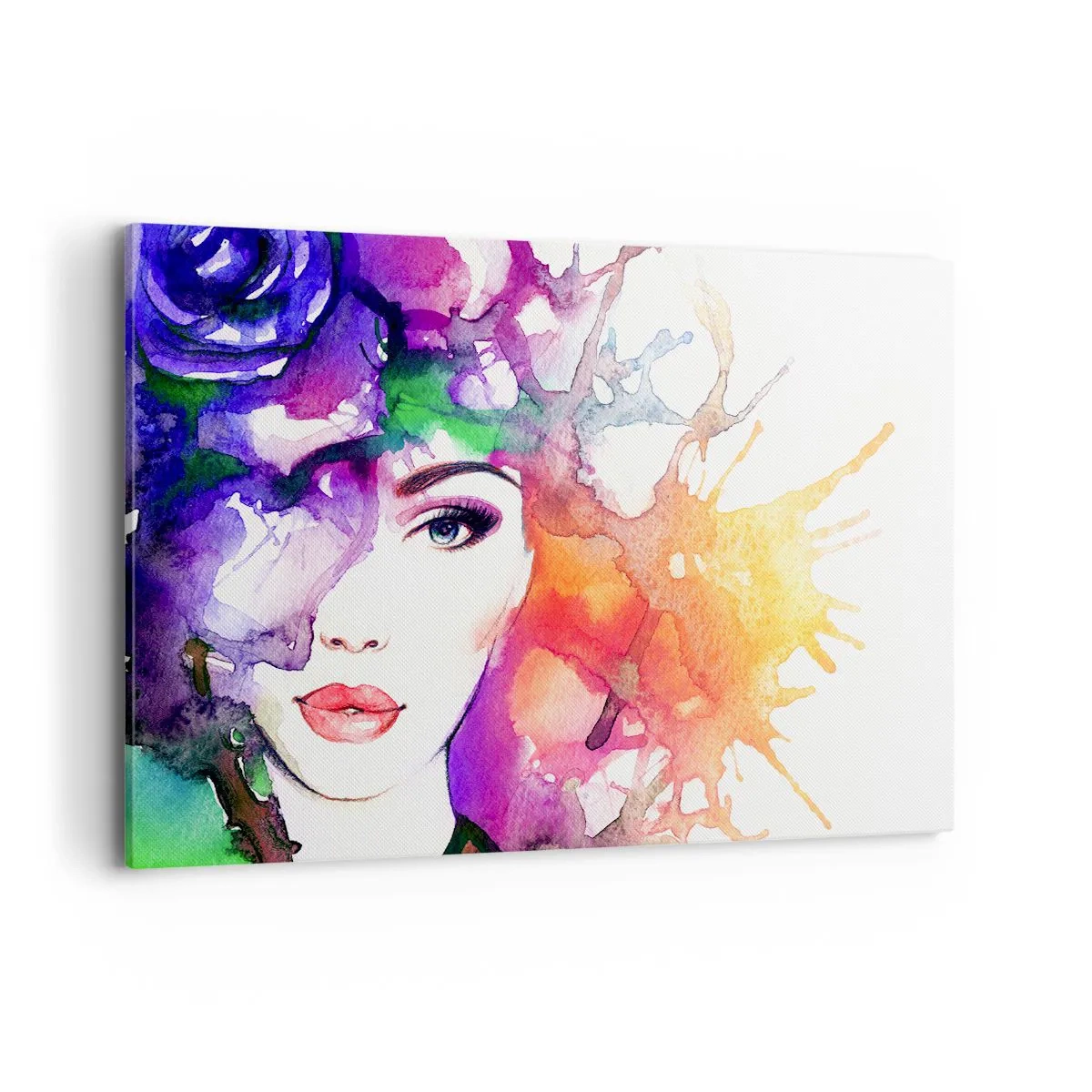 Schilderen op canvas - Met hoofd in de wolken - 120x80 cm