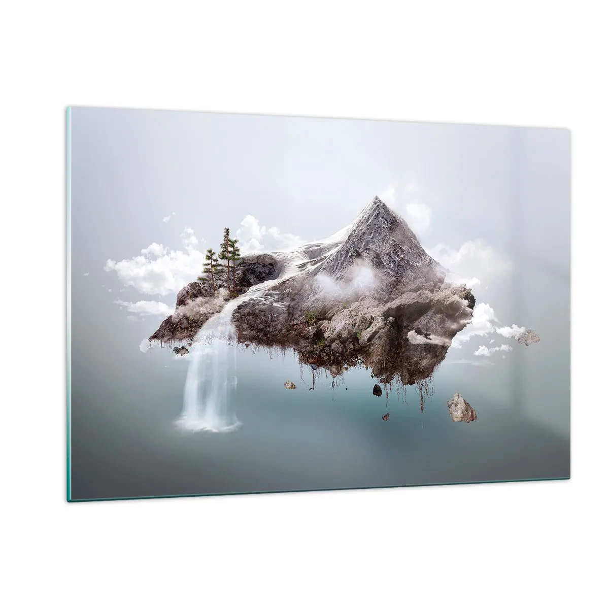 Schilderen op glas - Gezien met het oog van een surrealist - 120x80 cm