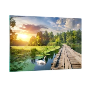 Schilderen op glas - Zomer, zomer overal - 120x80 cm